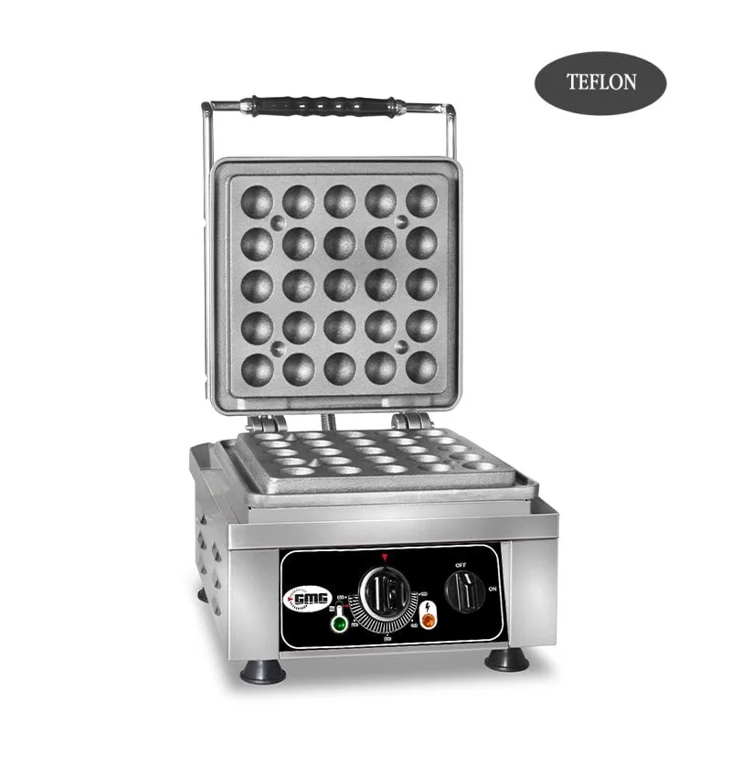 Gmg KGW 07 D Lokmia D Waffle Makinesi, Tekli, Sabit Plakalı, Teflon Kaplamalı