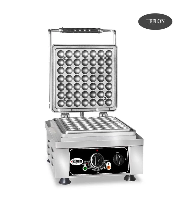 Gmg KGW 07 S Lokmia S Waffle Makinesi, Tekli, Sabit Plakalı, Teflon Kaplamalı