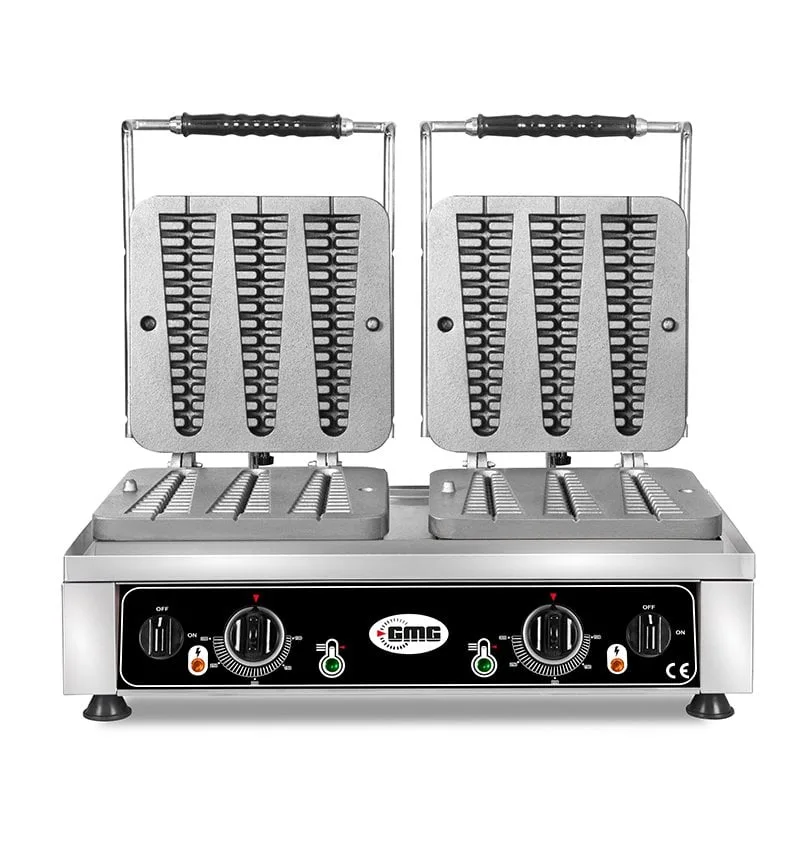 Gmg KGW 23 Waffelino Waffle Makinesi, Çiftli, Sabit Plakalı, Teflon Kaplamalı