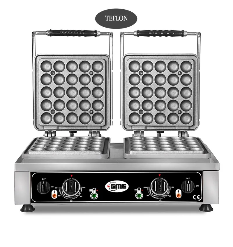 Gmg KGW 27 L Lokmia L Waffle Makinesi, Çiftli, Sabit Plakalı, Teflon Kaplamalı
