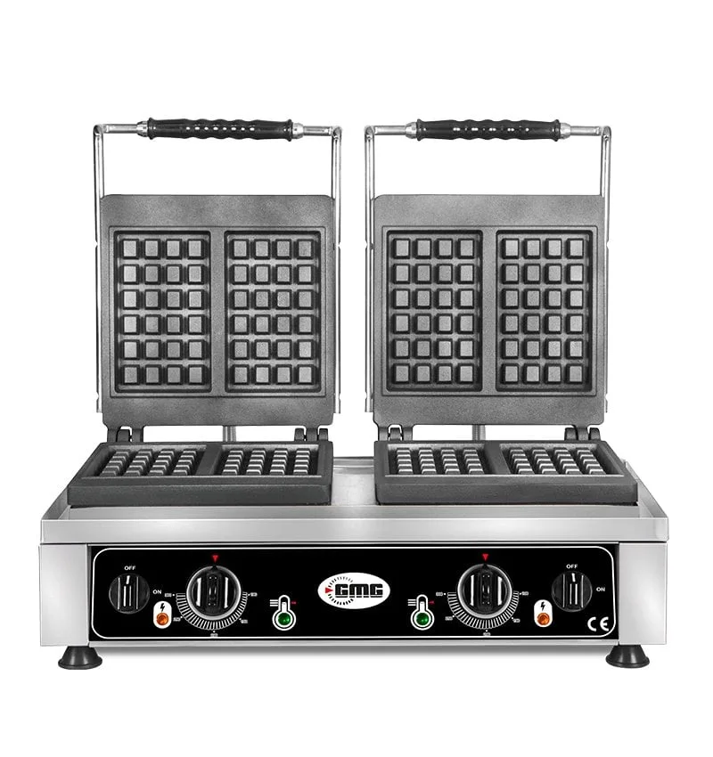 GMG KGW 5530 WE Çift Kapaklı Waffle Makinesi, Çift Kareli 2 x 10 x 17 x 1,5 cm