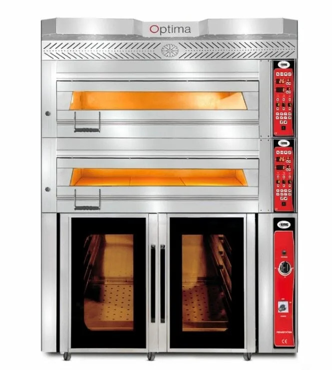 Gmg Optima PB2M-84 Elektrikli Pasta Börek Fırını, 2 Katlı, Mayalama Kabinli, 84x84x18 cm x 2