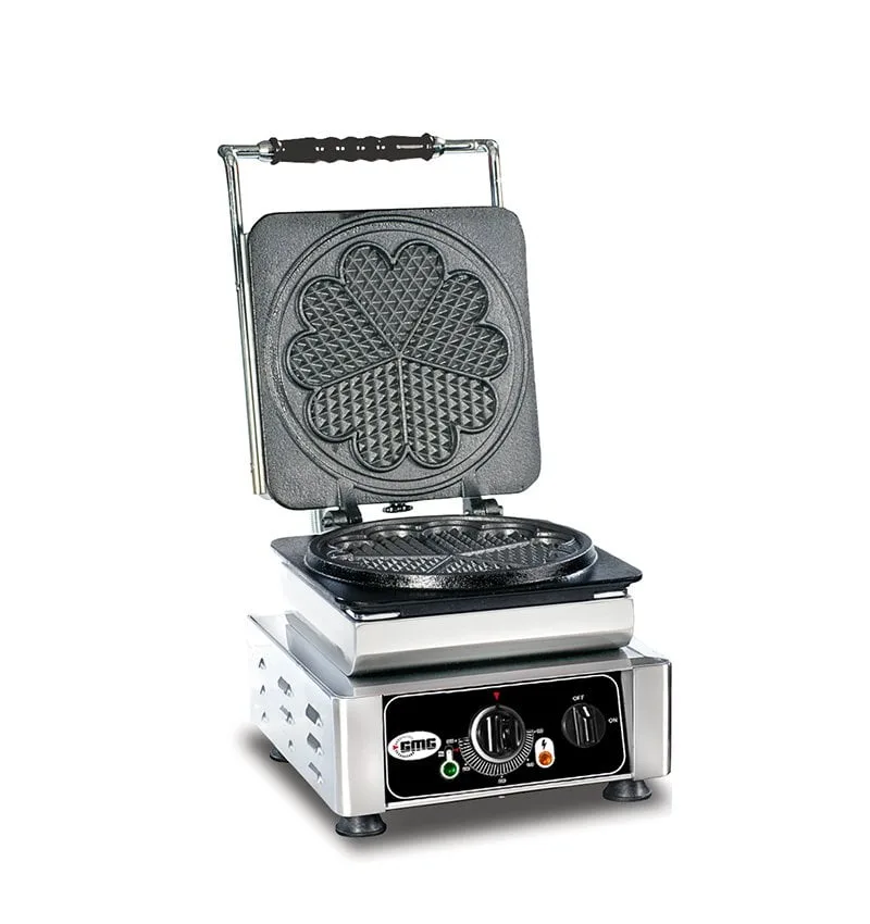 Gmg WE 01 L Çiçek Waffle Makinesi, Tekli, Değiştirilebilir Plakalı, 21 cm