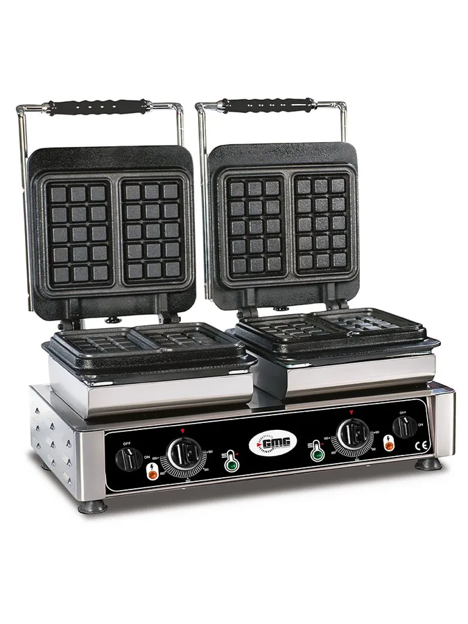 GMG KGW 22 Kare Model Waffle Makinesi, Çift Kapaklı