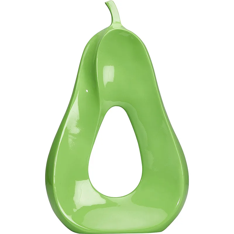 Biradlı GRV-G557 Dekoratif Delikli Armut, 25x9x40 cm, Sarı