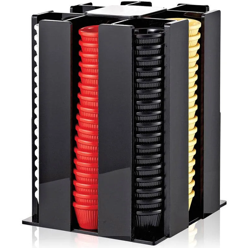 Biradlı GRV-SS06 Döner Sosluk Standı, 136 Adet Kapasiteli, 6 cm