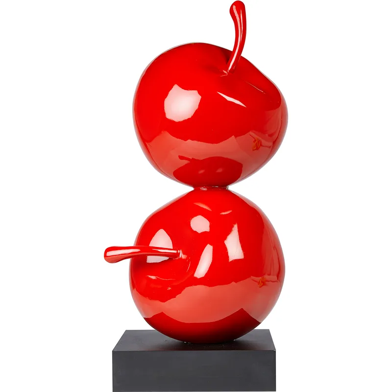 Biradlı GRV-115 İkili Dekoratif Elma , 22x20x52 cm, Kırmızı
