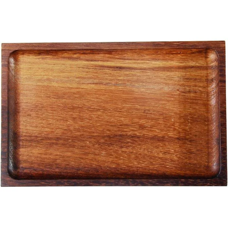 Biradlı GRV-1790 İreko Ahşap Sunum Tepsisi, 25x16 cm