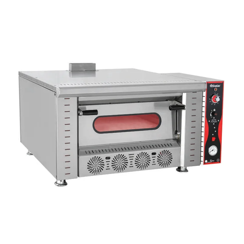 Himaksan Tek Katlı Pizza Fırını, Gazlı, Ø30 cm 4 Pizza Kapasiteli HMK-PFG4 874