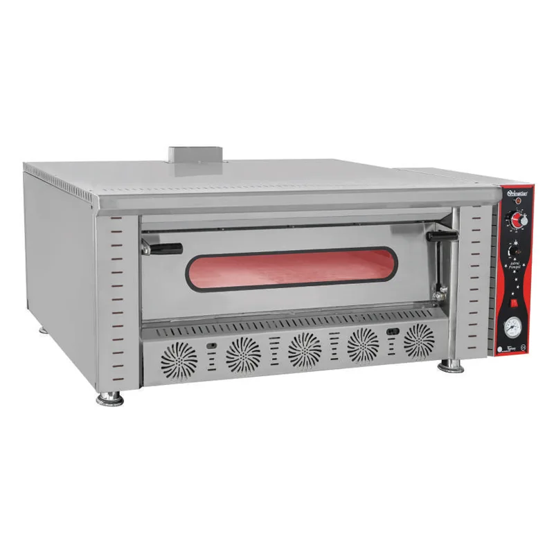 Himaksan Tek Katlı Pizza Fırını, Gazlı, Ø30 cm 6 Pizza Kapasiteli HMK-PFG6 1175