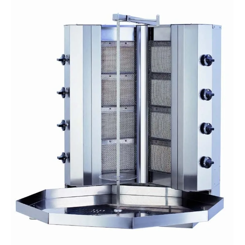 Kalitegaz KLG141V V Model Döner Ocağı, 4+4 Radyanlı, Gazlı, Motorsuz
