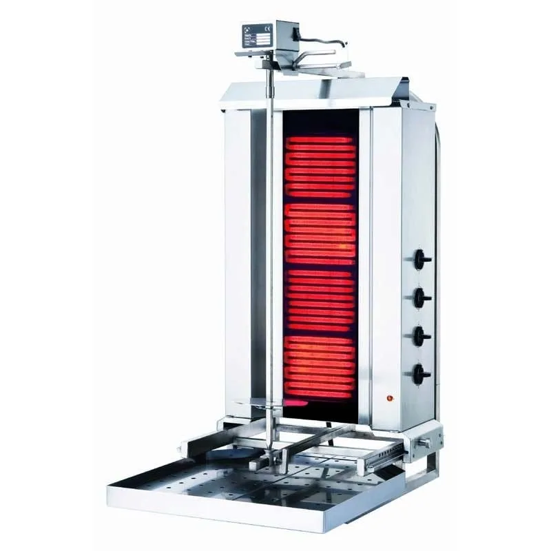 Kalitegaz Döner Ocağı, 4 Radyanlı, Elektrikli, Üstten Motorlu, Hareketli Gövde, Camlı, Rinnova KLG231HG