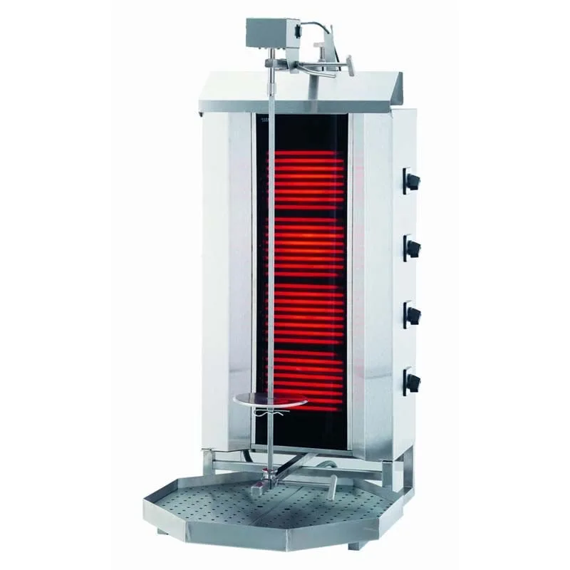 Kalitegaz Döner Ocağı, 4 Radyanlı, Elektrikli, Üstten Motorlu, Camlı KLG231