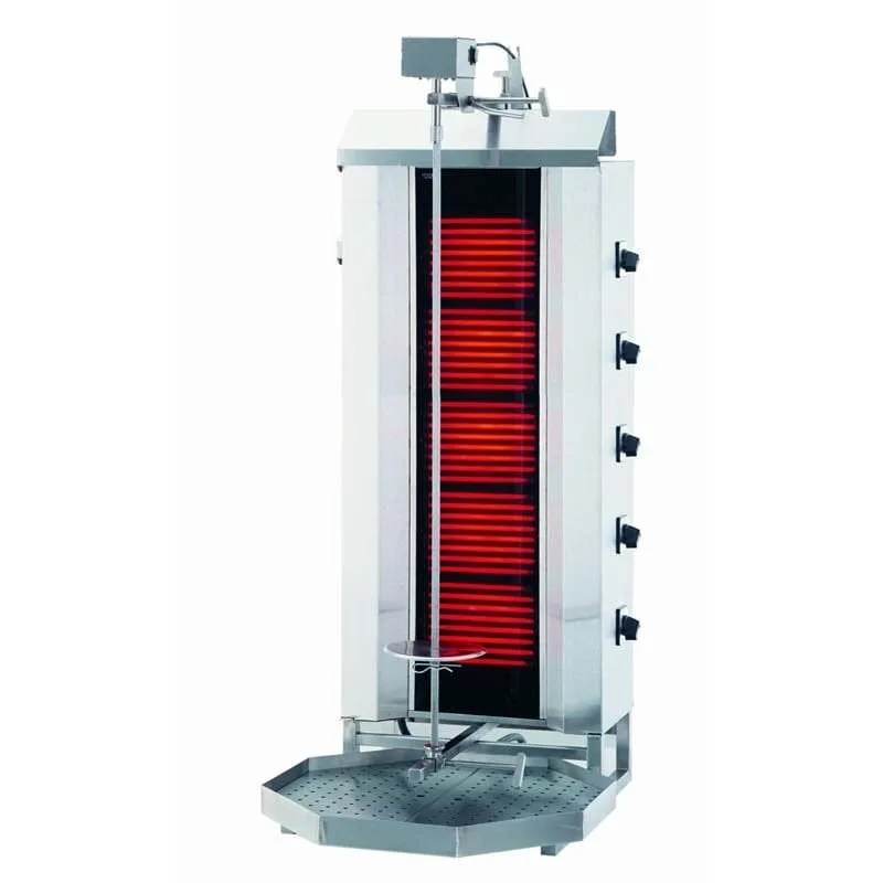 Kalitegaz Döner Ocağı, 5 Radyanlı, Elektrikli, Üstten Motorlu, Camlı KLG232