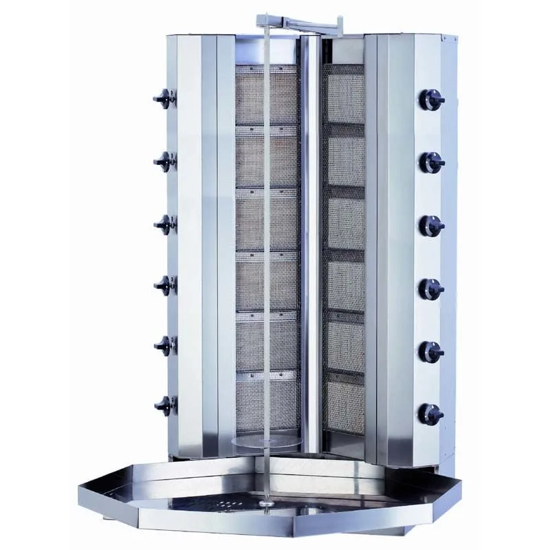Kalitegaz KLG146V V Model Döner Ocağı, 6+6 Radyanlı, Gazlı, Motorsuz