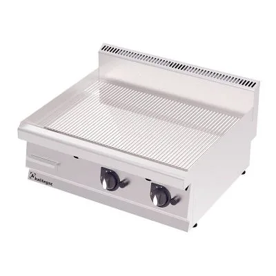 Kalitegaz 700 Serisi GG8070GC Pleyt Izgara, Gazlı, Oluklu, Krom Kaplı