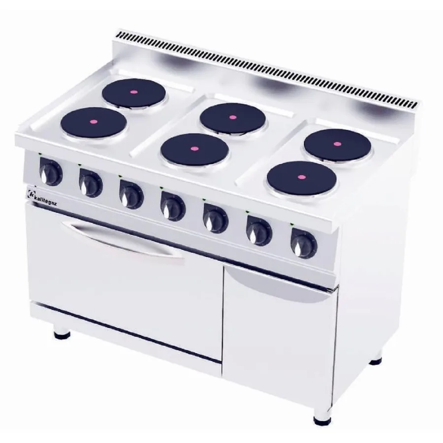 Kalitegaz COF1270E Kuzine Fırın Dolaplı Fanlı Pleytli 120x70 Cm 6 Gözlü Elektrikli 400 V