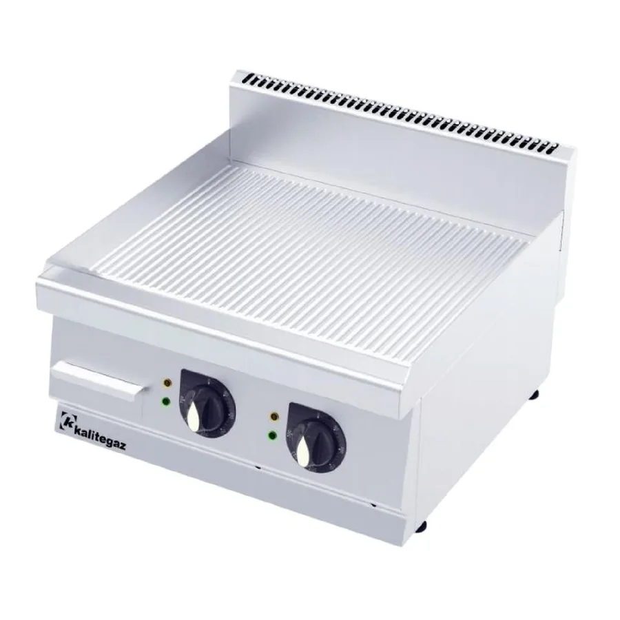 Kalitegaz GG6060E 600 Seri Pleyt Izgara Oluklu 60x60 Cm Elektrikli 400 V