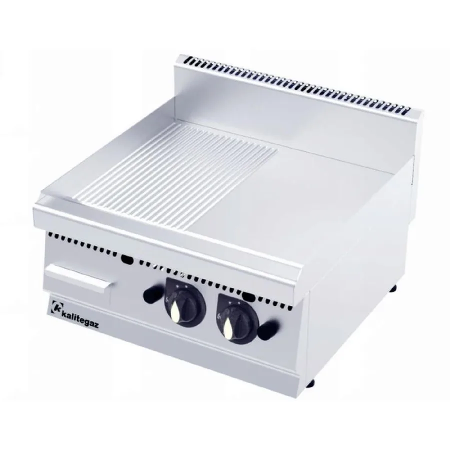 Kalitegaz GS6060G 600 Seri Pleyt Izgara Yarı Oluklu 60x60 Cm Gazlı