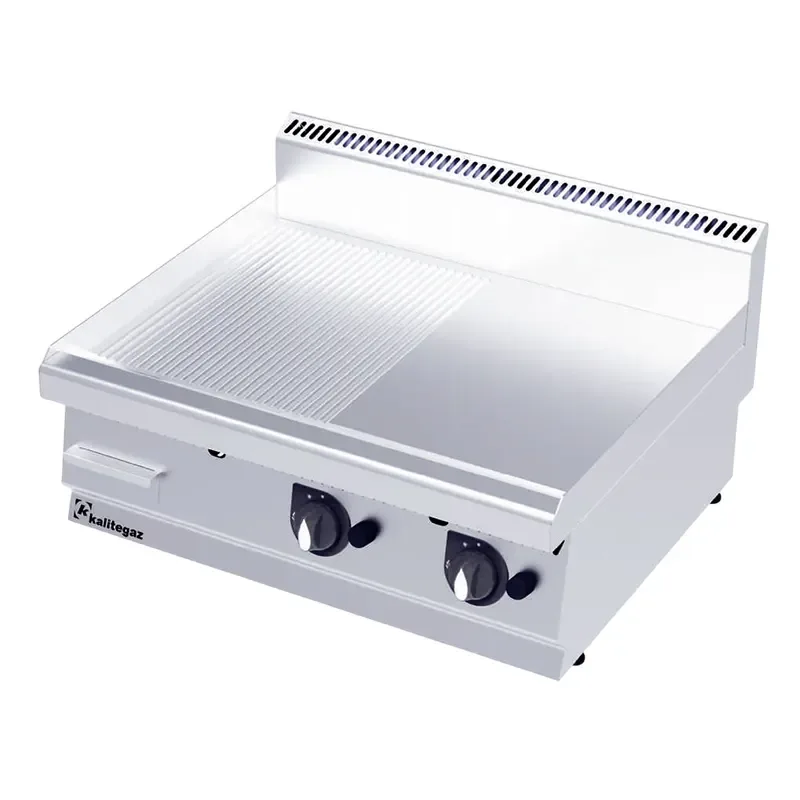 Kalitegaz GS9070G 700 Seri Pleyt Izgara Yarı Oluklu 90x70 Cm Gazlı