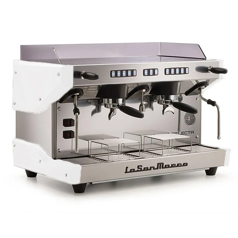 La San Marco Delecta Tam Otomatik Espresso Kahve Makinesi, 2 Gruplu, Beyaz