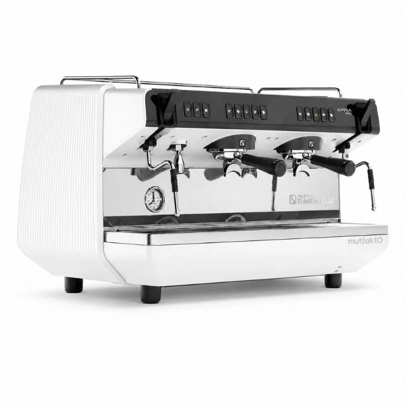 Nuova Simonelli Appia Viva XT Tall Cup Tam Otomatik Espresso Kahve Makinesi, 2 Gruplu, Beyaz
