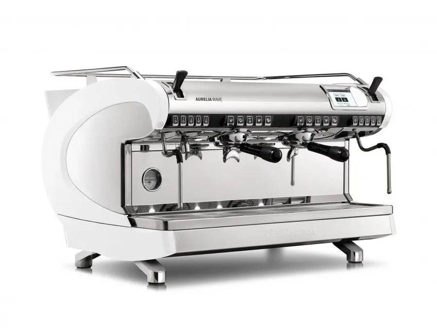 Nuova Simonelli Aurelia Wave Volumetric Tam Otomatik Espresso Kahve Makinesi, 2 Gruplu, Beyaz