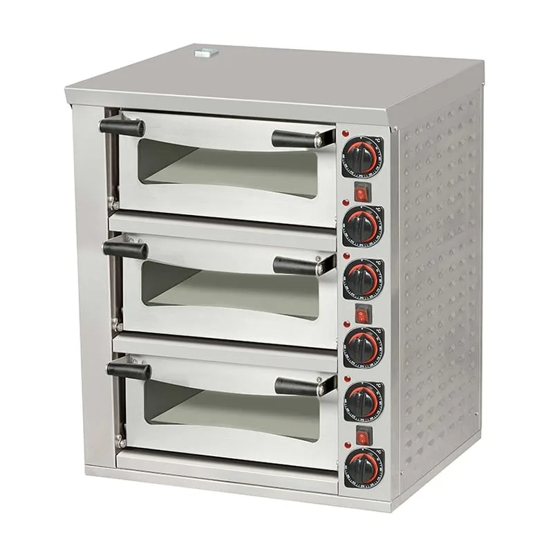 Omake FPZ01.E31 Pizza Fırını, 72x72 cm, 3 Katlı, Elektrikli
