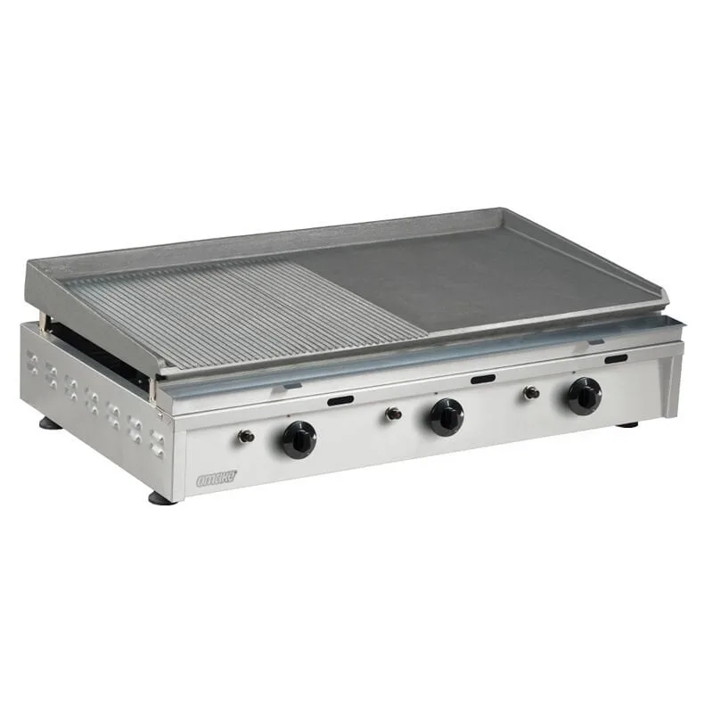 Omake IZG02.N11 Z5F Döküm Pleyt Izgara, 80 cm, Gazlı