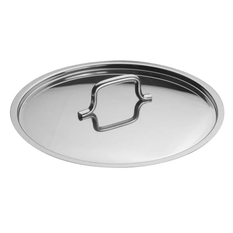 Öztiryakiler Silindirik Tencere Kapağı, Düz, Parlak, 14 cm