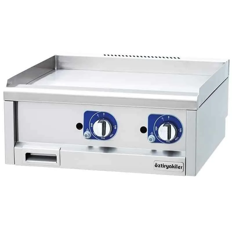 Öztiryakiler 600 Seri Set Üstü Grill Plate, Düz, Elektrikli, 60x60x26 cm, 6644