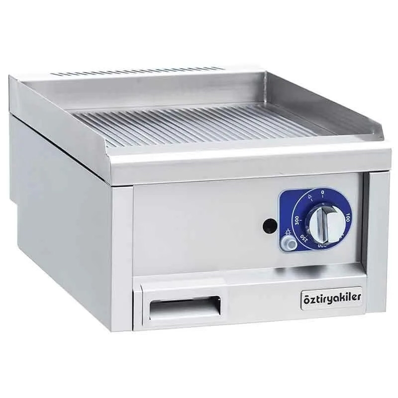 Öztiryakiler 600 Seri Set Üstü Grill Plate, Oluklu, Gazlı, 40x60x26 mm, 6644