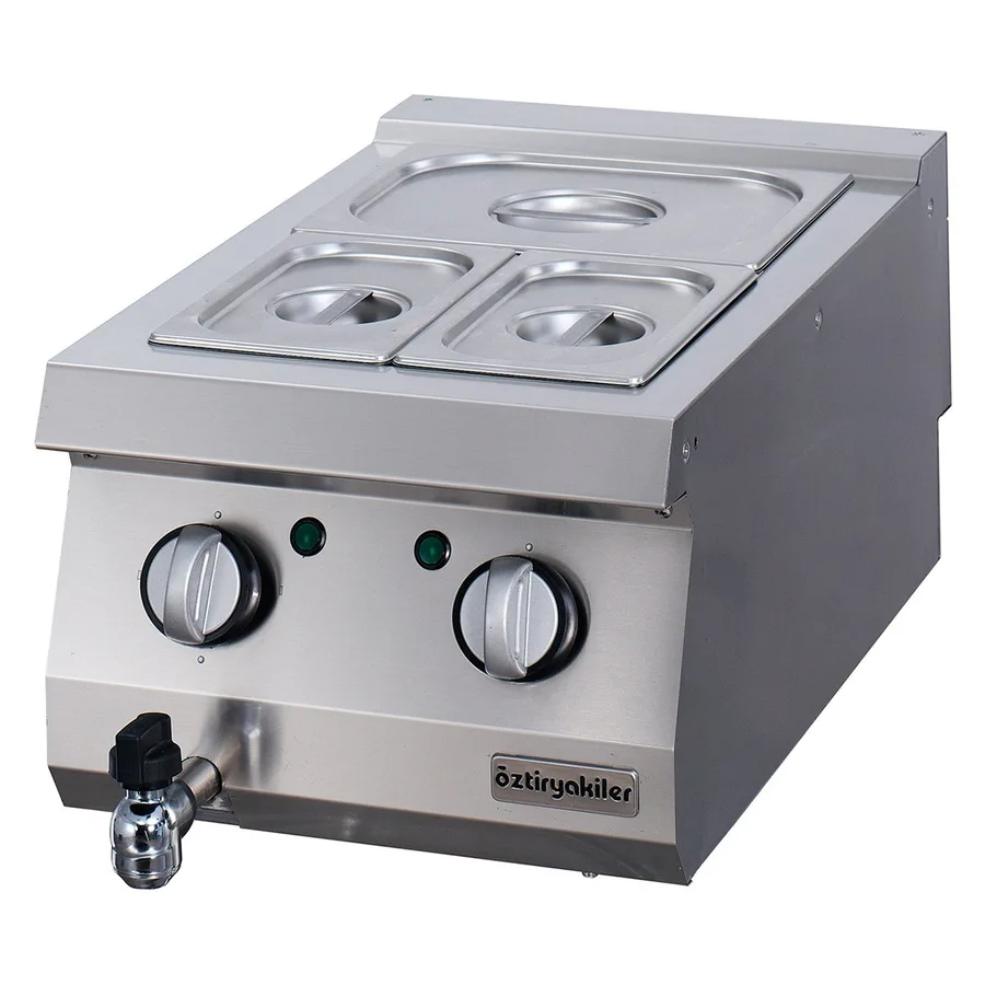 Öztiryakiler Yeni 700 Serisi, Set Üstü Elektrikli Bain Marie, 40x70x30, Gn Kaplar Hariç, OBE 4070