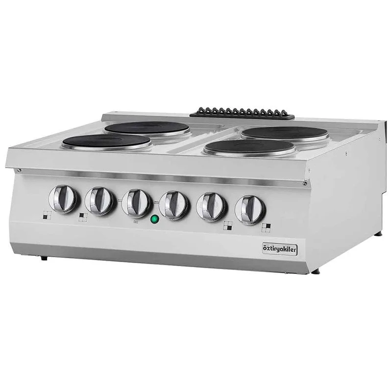 Öztiryakiler 700 Seri, Ocak, Set Üstü, Dörtlü, Elektrikli, 80x70x30 cm, 6644