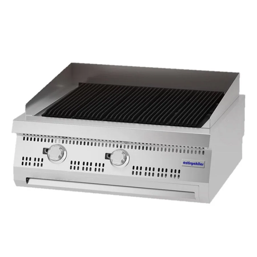 Öztiryakiler ODG 8070 E Set Üstü Döküm Izgara, Gazlı, V2 Model 80x70x30 cm