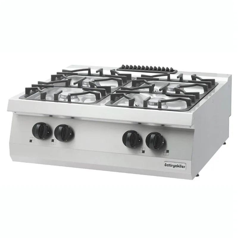 Öztiryakiler 700 Seri OSOG 8070 LP Set Üstü Ocak, Dörtlü, 80x70x28 cm, Gazlı, 6644