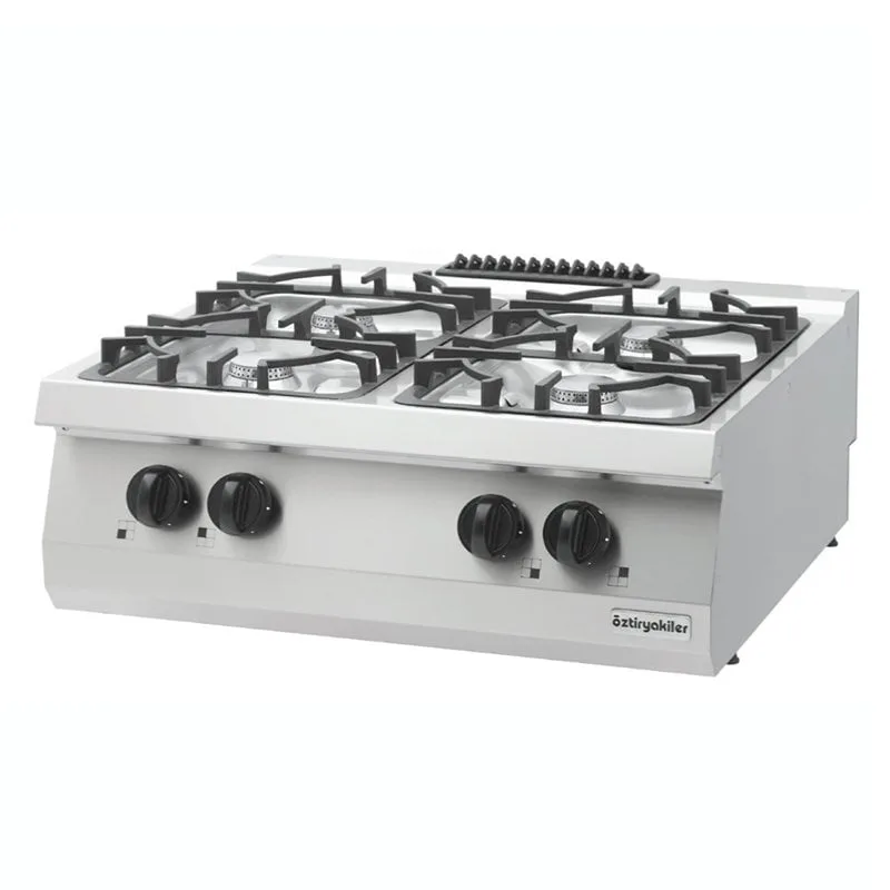 Öztiryakiler 700 Seri OSOG 8070 LS Dörtlü Set Üstü Ocak, 80x70x28 cm, Gazlı