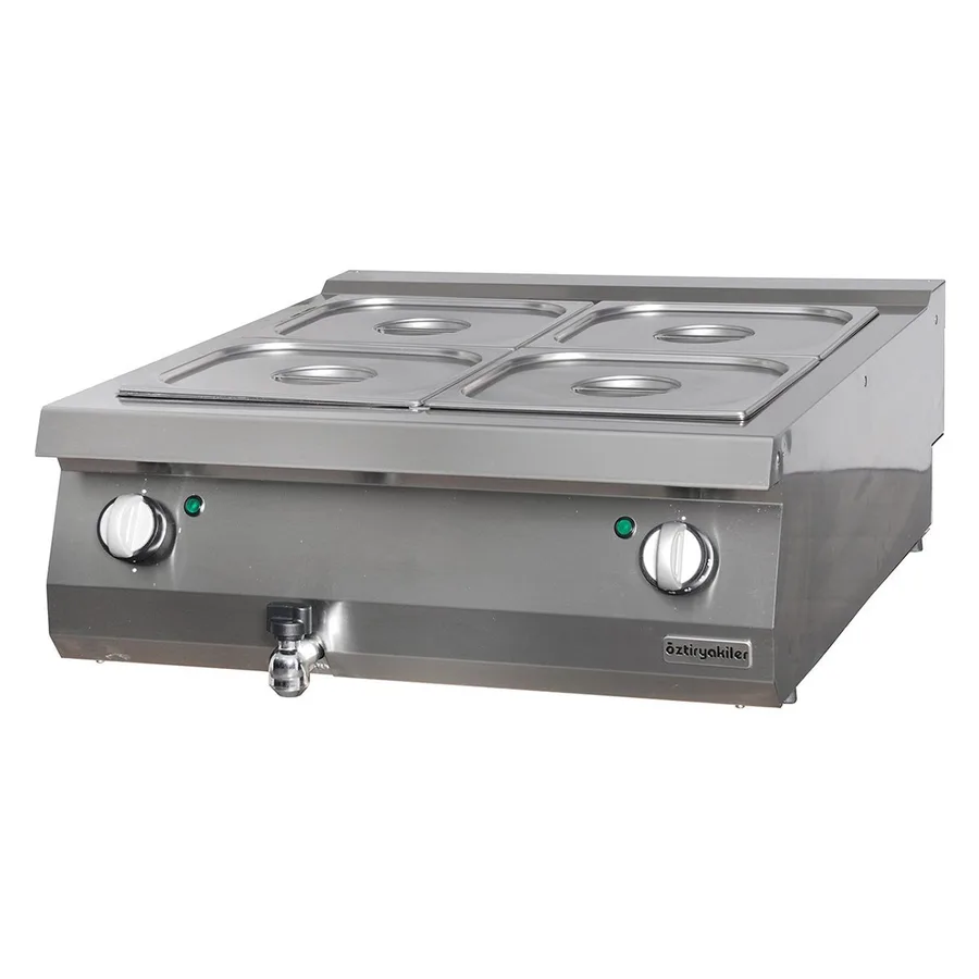 Öztiryakiler Yeni 900 Serisi, Set Üstü Elektrikli Bain Marie, 80x90x30, Gn Kaplar Hariç, OBE 8090