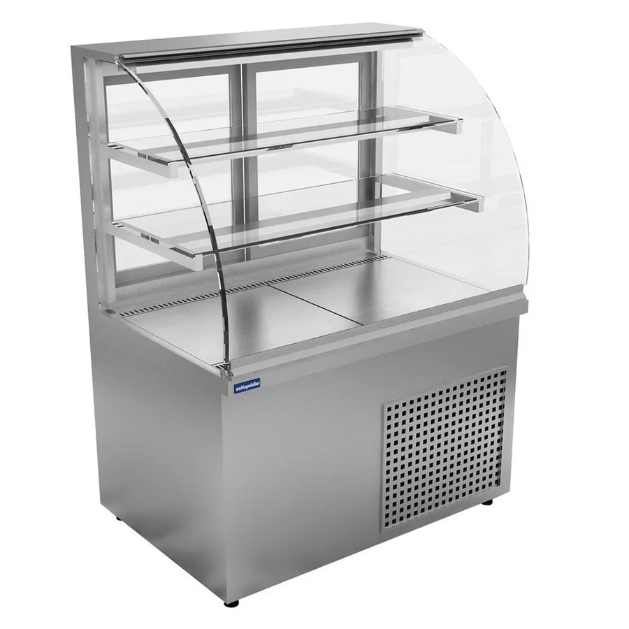 Öztiryakiler ETD-11N15 Bombe Camlı Nötr Teşhir Dolabı, 360 lt, 150x70x135 cm