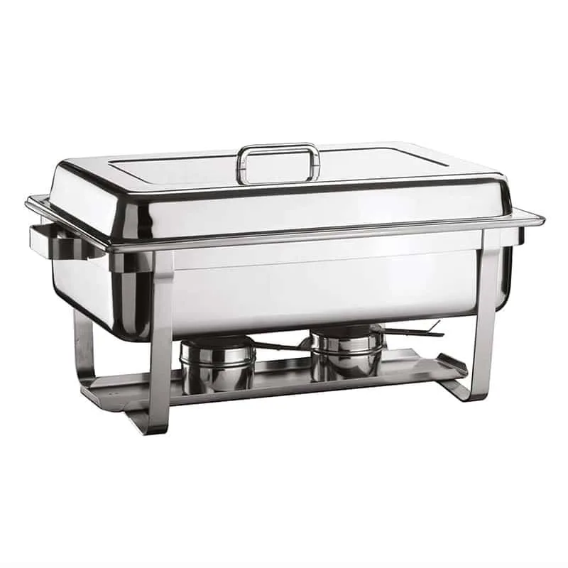 Öztiryakiler Çin Model Ayaklı Chafing Dish, İçiçe Geçen Ayak, Jel Yakıtlı