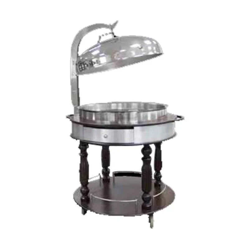 Öztiryakiler Ahşap Chafing Dish Servis Arabası, 90 cm