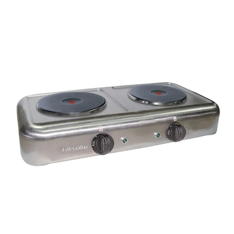 Öztiryakiler Set Üstü Elektrikli Ocak, İkili, 5.2 kw, 75x40x14.5 cm, OSO 4075.1