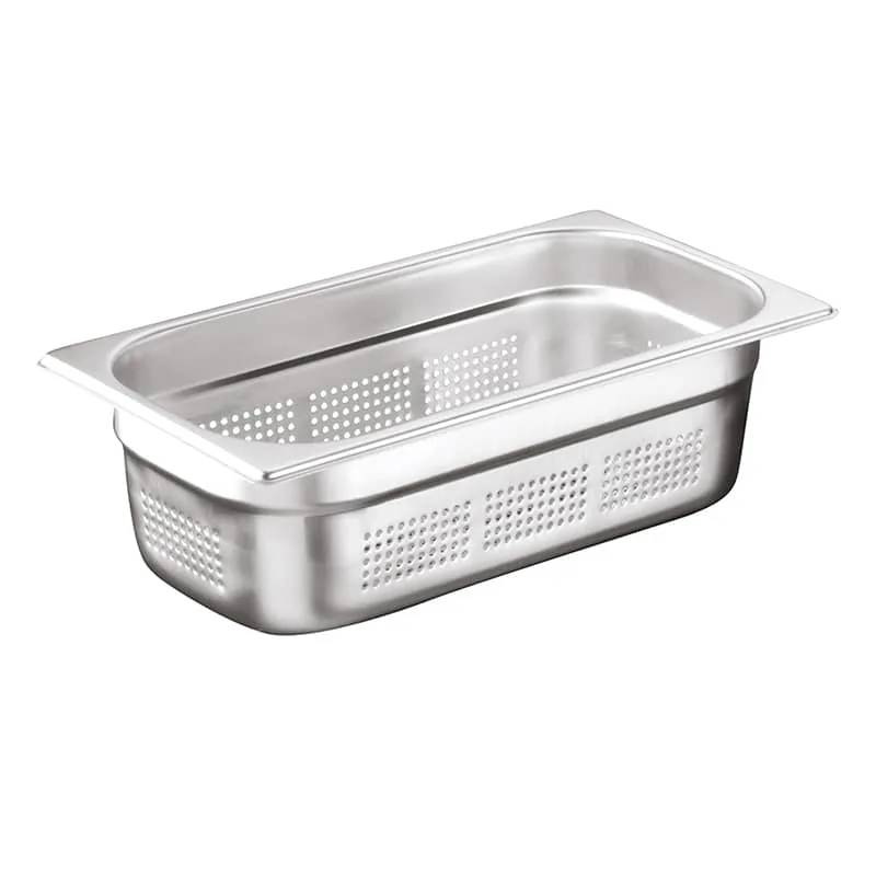 Öztiryakiler Gastronorm Küvet, Delikli, Standart, GN 1/3, 32.5x17.6x15cm