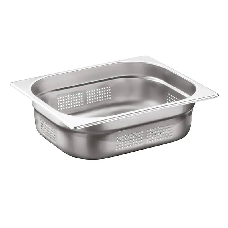 Öztiryakiler Gastronorm Küvet, Delikli, Standart, GN 1/2, 32.5x26.5x4 cm
