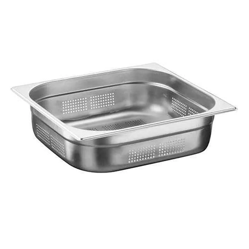 Öztiryakiler Gastronorm Küvet, Delikli, Standart, GN 2/3, 35.4x32.5x15cm