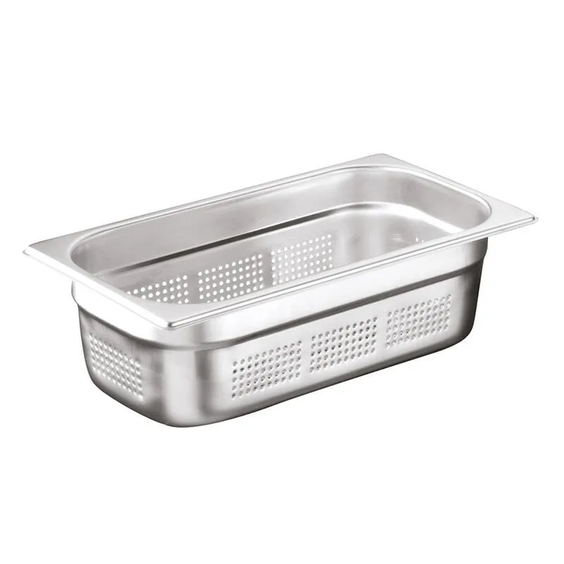 Öztiryakiler Gastronorm Küvet, Delikli, Standart, GN 1/3, 32.5x17.6x4 cm