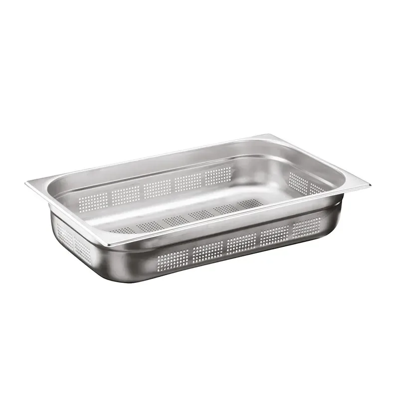 Öztiryakiler Delikli Gastronorm Küvet, Standart, GNP 1/1-100, 53x32.5x10 cm