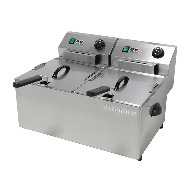 Öztiryakiler Elektrikli Fritöz, Trifaze, 12 kW, 53x43x31 cm, OF 8DS