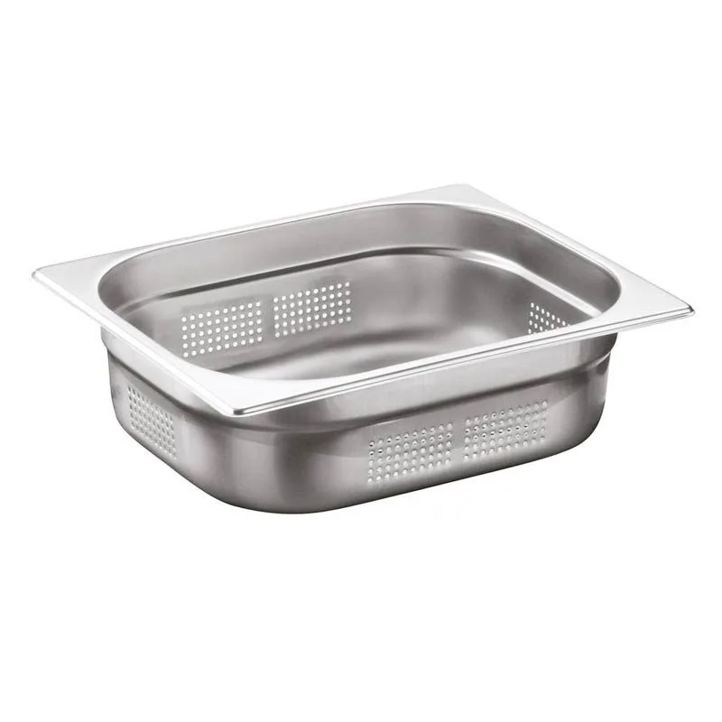 Öztiryakiler Gastronorm Küvet, Delikli, Standart, GN 1/2, 32.5x26.5x6.5