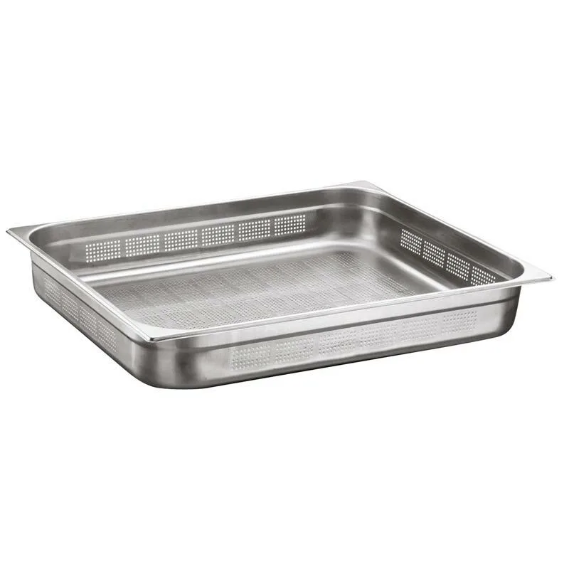 Öztiryakiler Gastronorm Küvet, Delikli, Standart, GNP 2/1-100, 53x65x10 cm